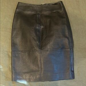 Black Leather Skirt